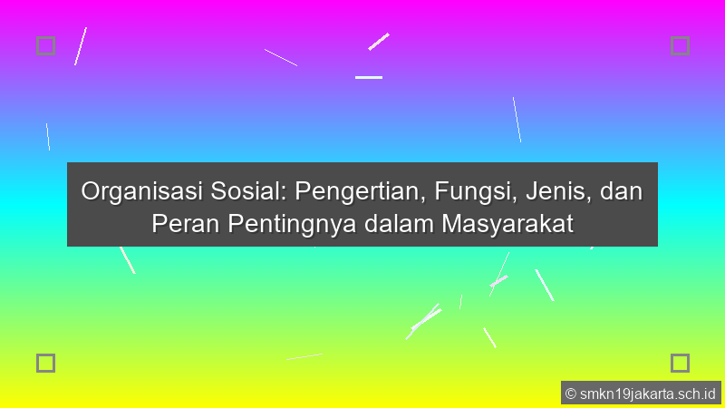 Organisasi Sosial