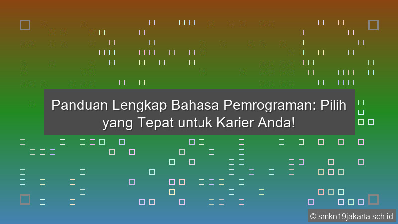 Bahasa Pemrograman