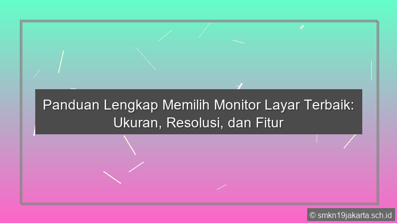 Monitor Layar