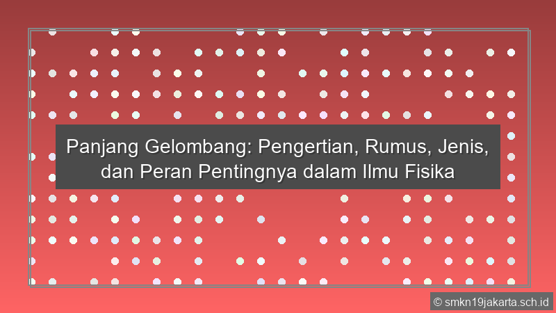 Panjang Gelombang