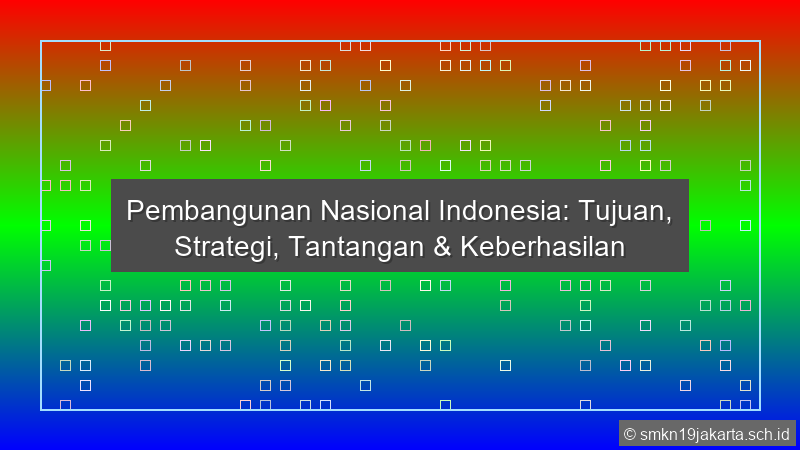 Pembangunan Nasional