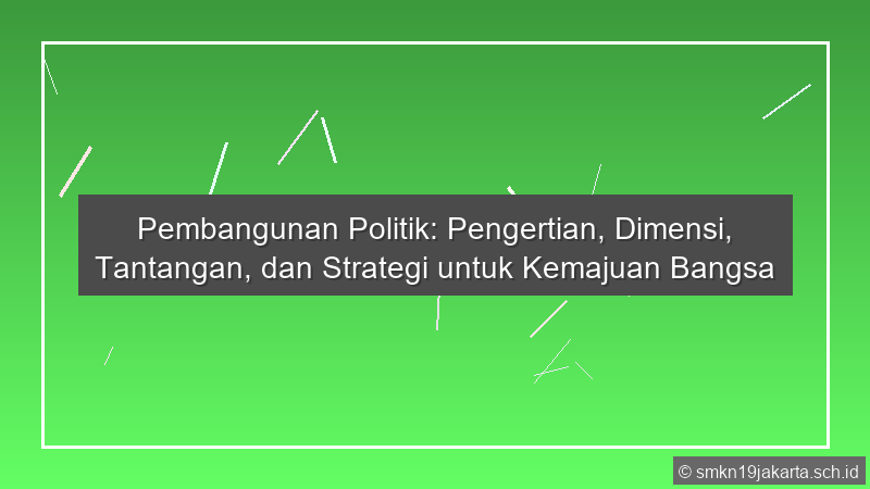 Pembangunan Politik