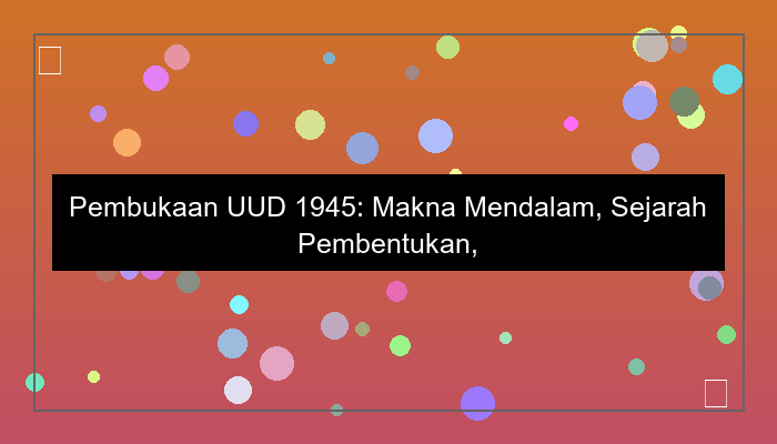 pembukaan uud