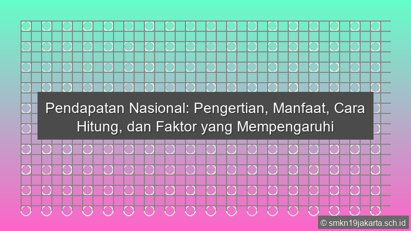 Pendapatan Nasional