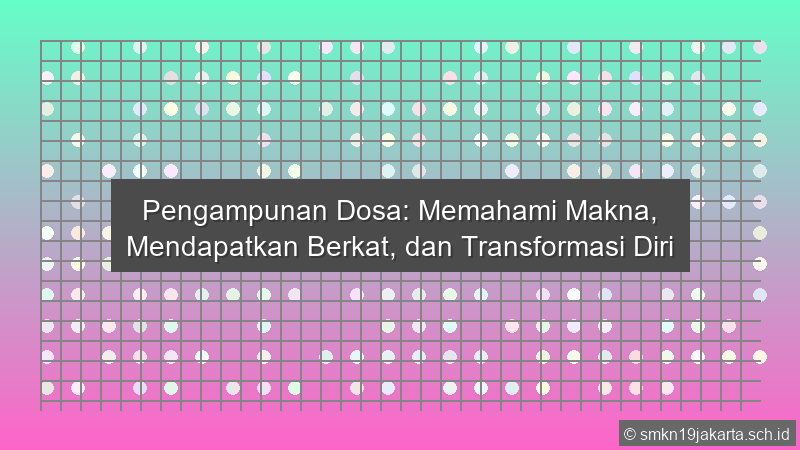 Pengampunan Dosa