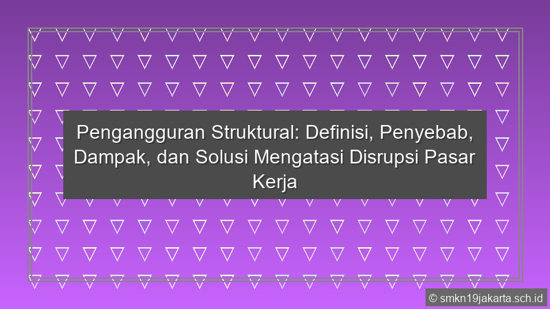 Pengangguran Struktural