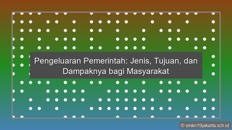 Pengeluaran Pemerintah