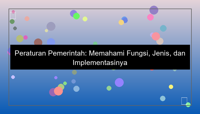 peraturan pemerintah