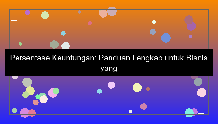 persentase keuntungan