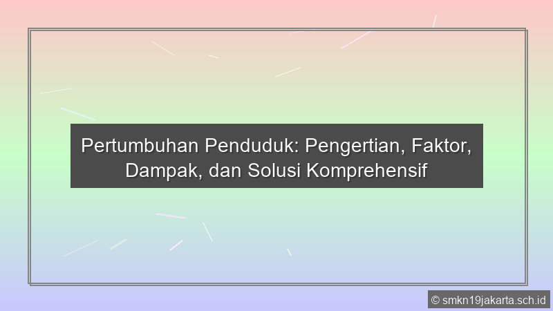 Pertumbuhan Penduduk