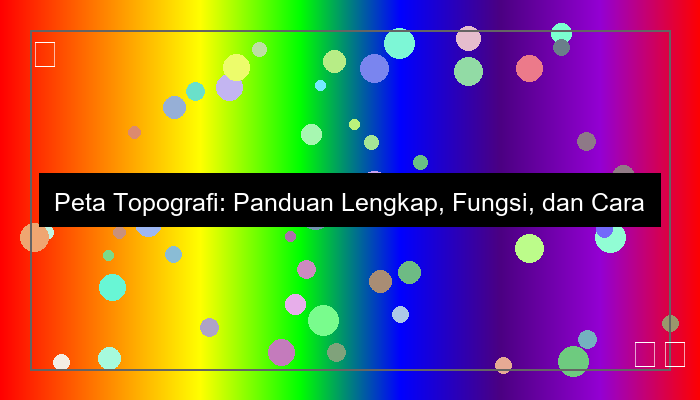 peta topografi