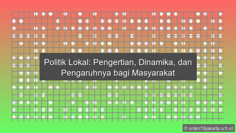 Politik Lokal