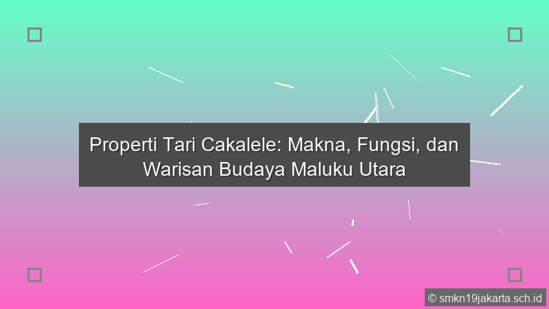 Properti Tari Cakalele