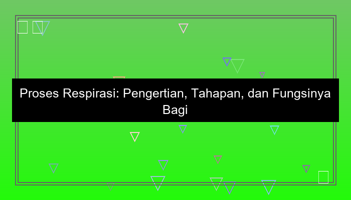 proses respirasi