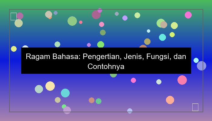 ragam bahasa