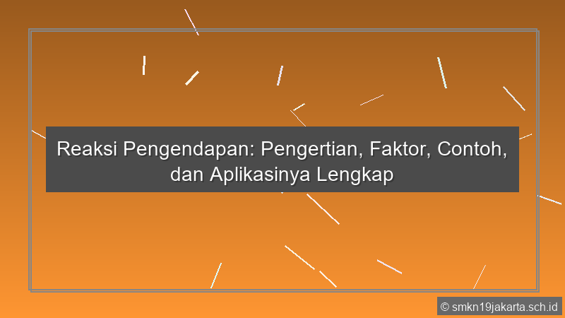 Reaksi Pengendapan
