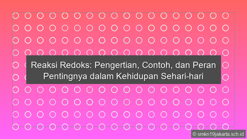 Reaksi Redoks
