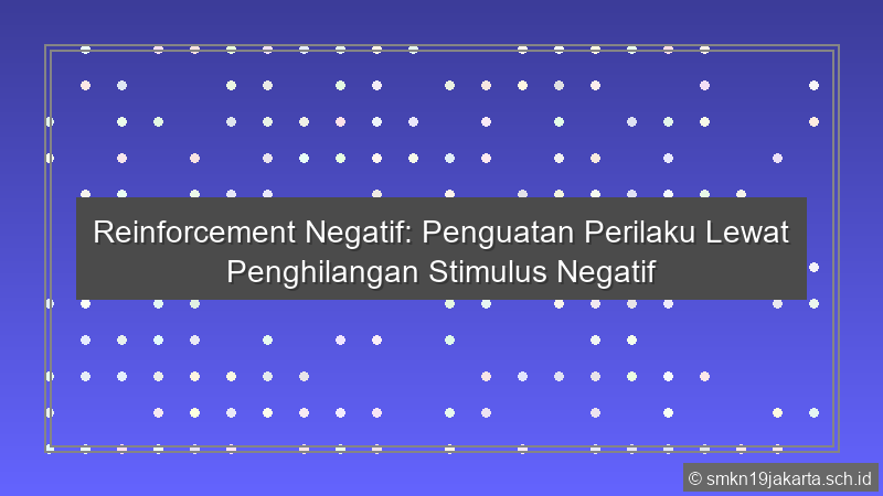 Reinforcement Negatif