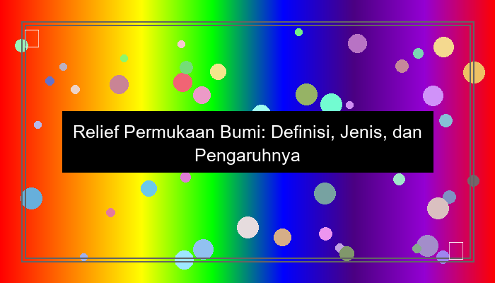 relief permukaan