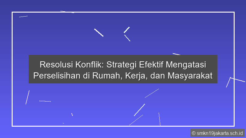 Resolusi Konflik