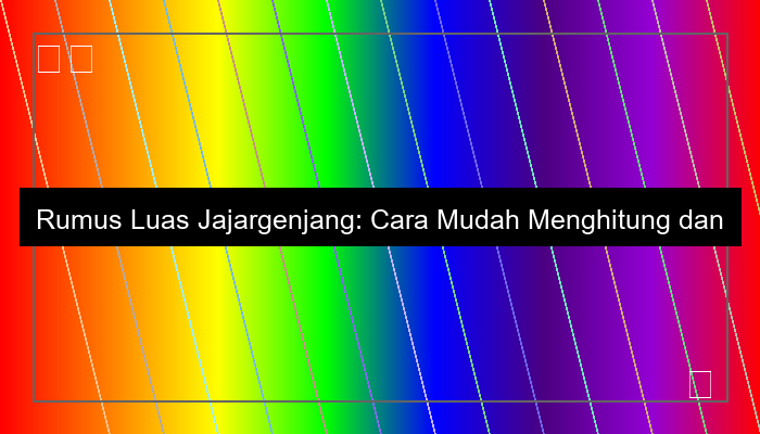 luas jajargenjang