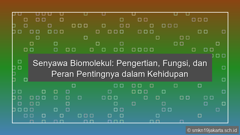 Senyawa Biomolekul