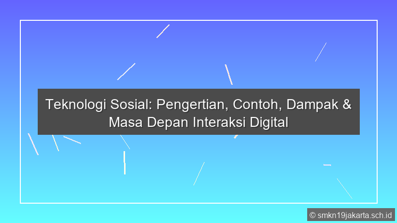 Teknologi Sosial