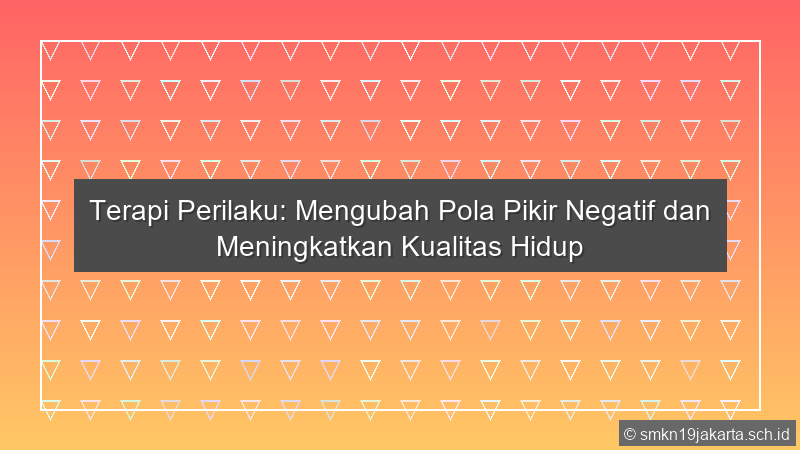 Terapi Perilaku