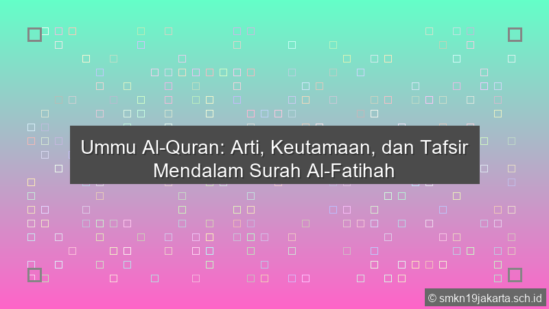 Ummul Quran Artinya