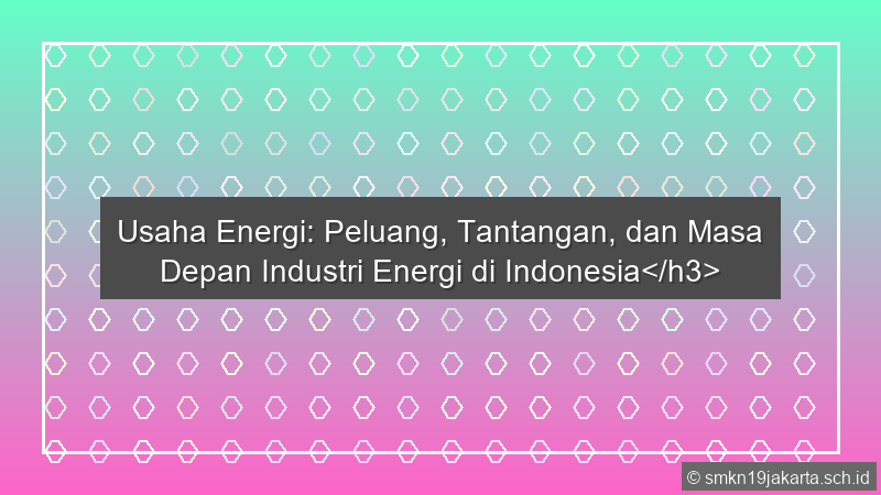 Usaha Energi