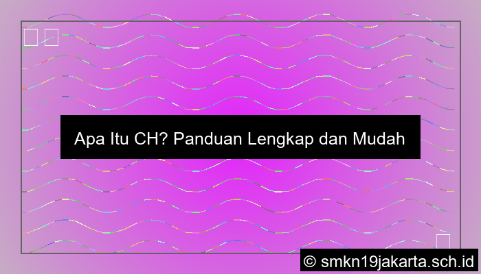 apa itu ch