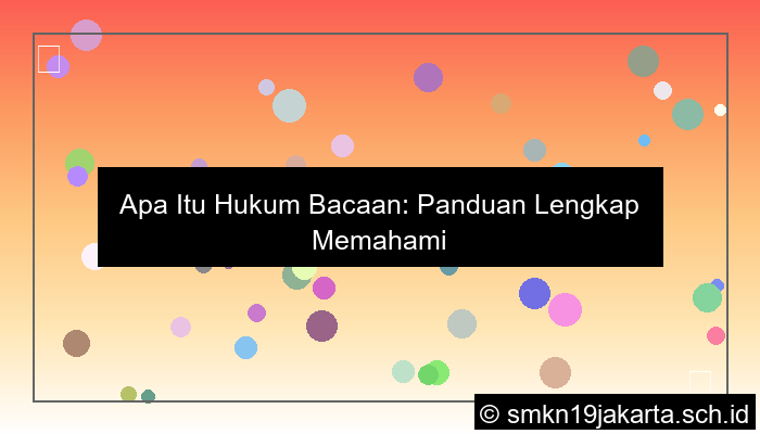 apa itu hukum bacaan