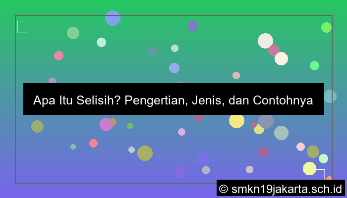 visual apa itu selisih