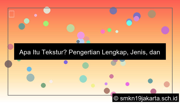 apa yang dimaksud tekstur