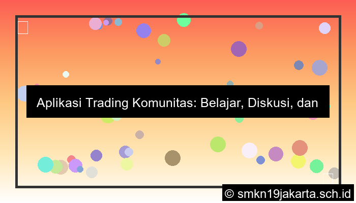 Aplikasi trading komunitas