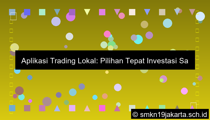 Aplikasi trading lokal