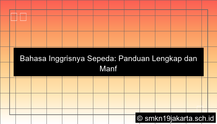 grafik bahasa inggrisnya sepeda