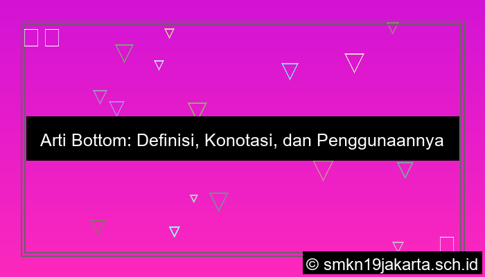 bottom di word artinya
