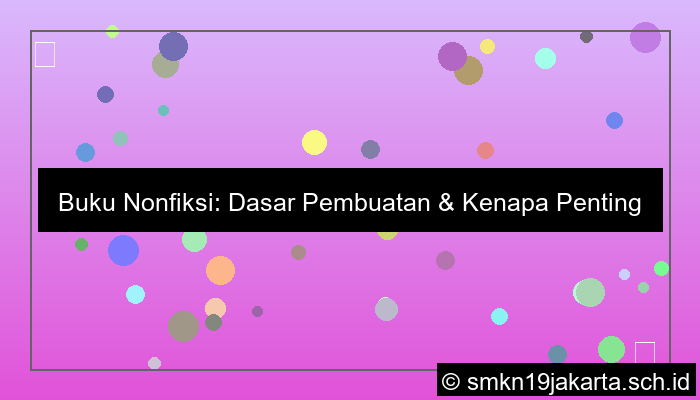 gambar buku nonfiksi dibuat berdasarkan