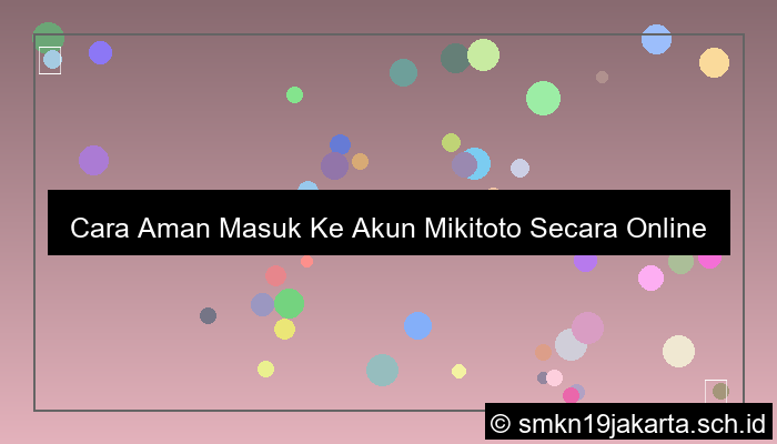 gambar Cara Aman Masuk Ke Akun Mikitoto Secara Online