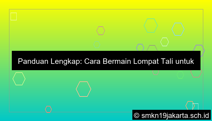 cara bermain lompat tali