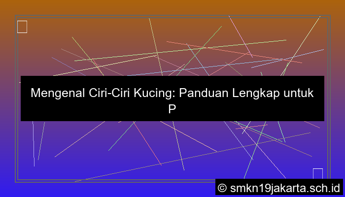 gambar ciriciri kucing