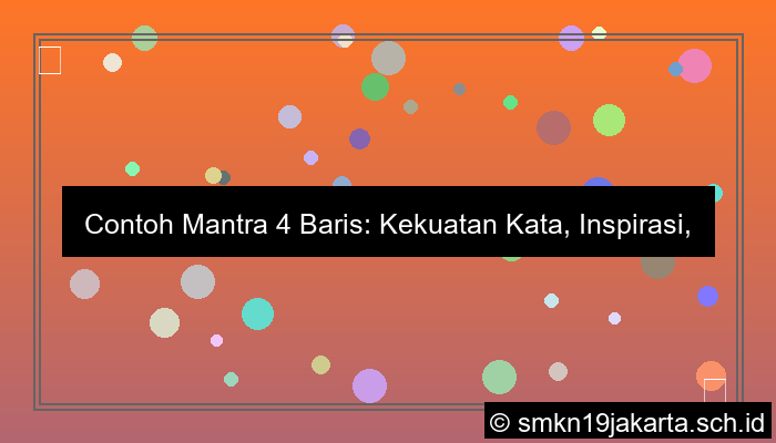 desain contoh mantra 4 baris