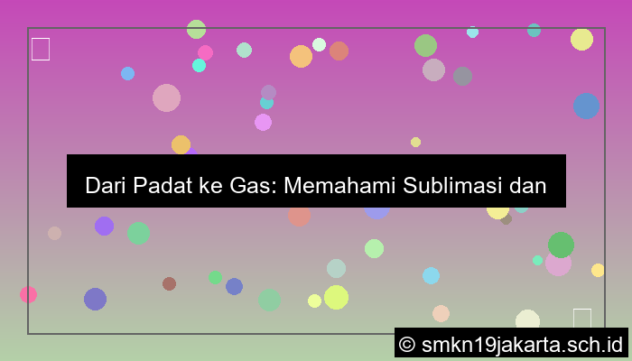 contoh padat ke gas