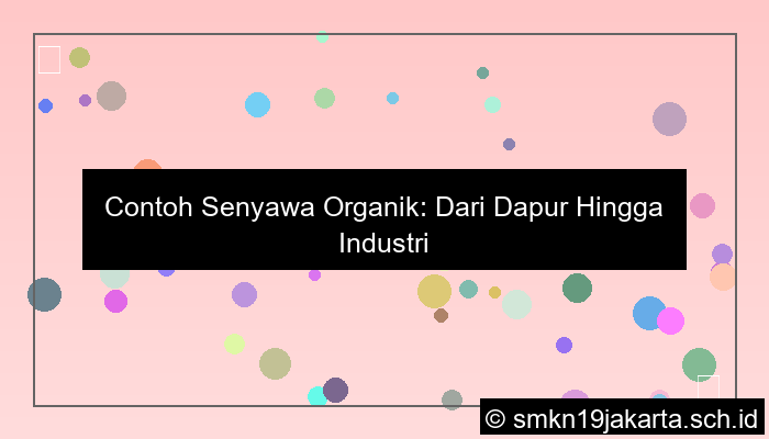 grafik contoh senyawa organik