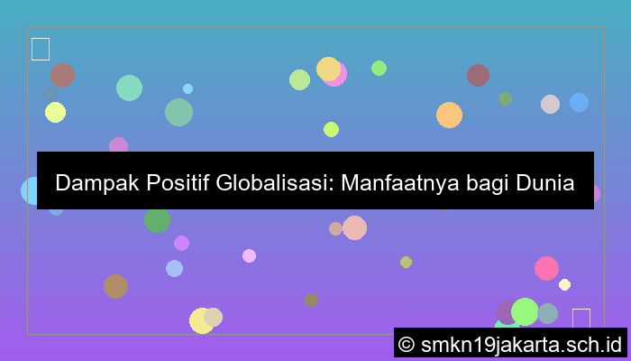 gambar dampak positif dari globalisasi