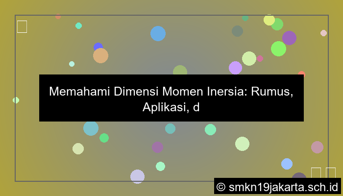 dimensi momen inersia