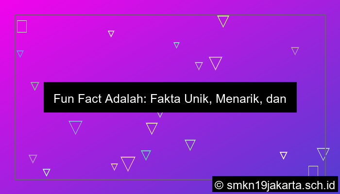 fun fact adalah