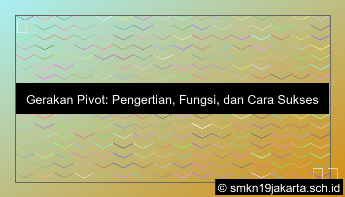 visual gerakan pivot berfungsi untuk