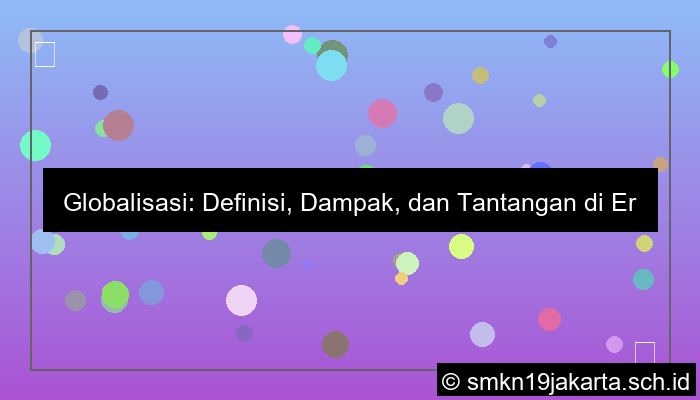ilustrasi globalisasi dapat diartikan sebagai